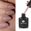 MSHARE Milky Rose Nail Gel Polish UV LED vernis Semi Permanent Varnish Soak Off Cured With Nail Dryer