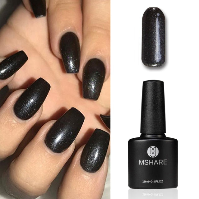 MSHARE Milky Rose Nail Gel Polish UV LED vernis Semi Permanent Varnish Soak Off Cured With Nail Dryer