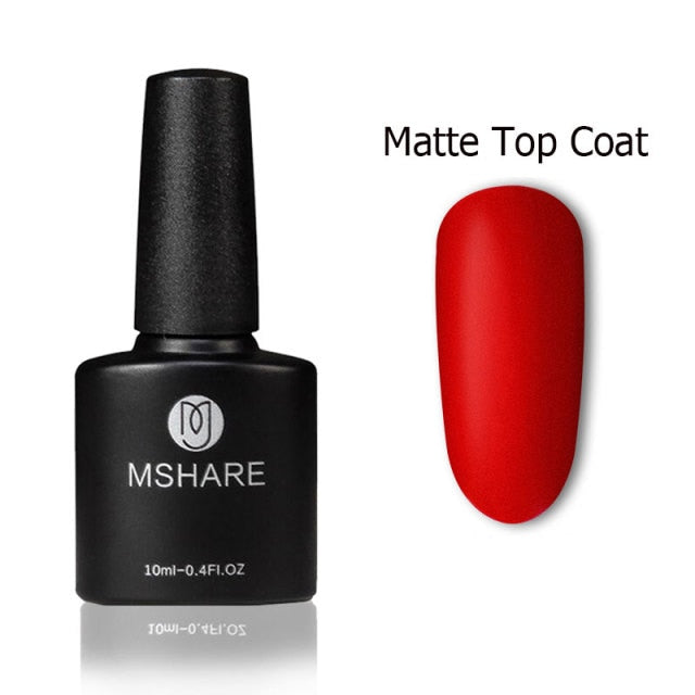MSHARE Milky Rose Nail Gel Polish UV LED vernis Semi Permanent Varnish Soak Off Cured With Nail Dryer