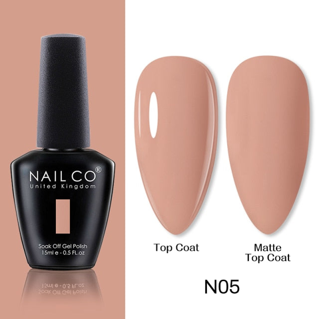 NAILCO 15ml Camel Coffee Chocolate Brown Colors Series Gel Nail Varnish DIY Gel Polish Nail Art Manicure Gellak Design Lacquer