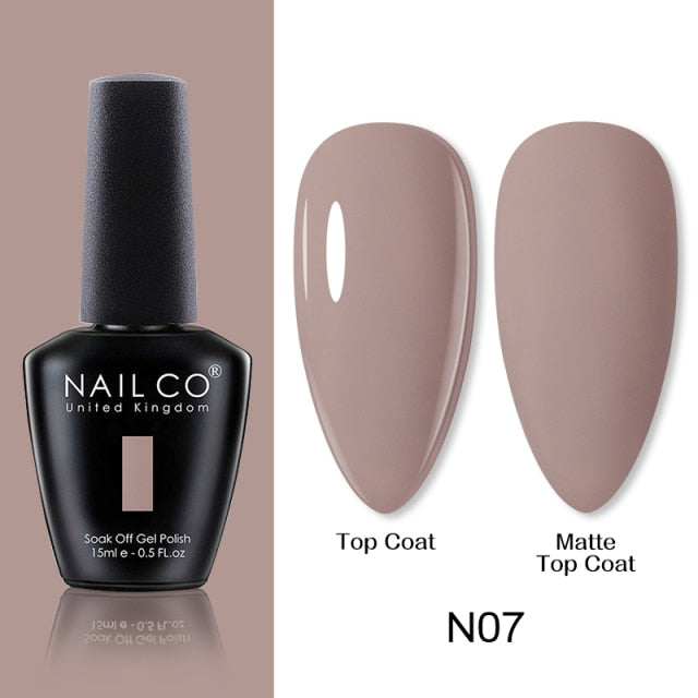 NAILCO 15ml Camel Coffee Chocolate Brown Colors Series Gel Nail Varnish DIY Gel Polish Nail Art Manicure Gellak Design Lacquer