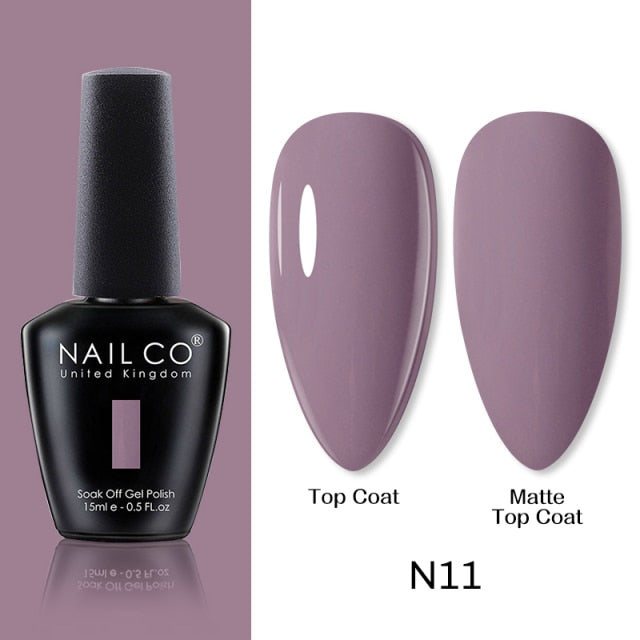 NAILCO 15ml Camel Coffee Chocolate Brown Colors Series Gel Nail Varnish DIY Gel Polish Nail Art Manicure Gellak Design Lacquer