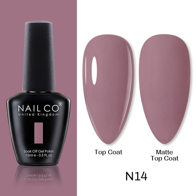 NAILCO 15ml Camel Coffee Chocolate Brown Colors Series Gel Nail Varnish DIY Gel Polish Nail Art Manicure Gellak Design Lacquer