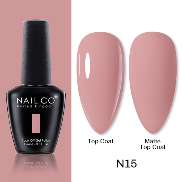 NAILCO 15ml Camel Coffee Chocolate Brown Colors Series Gel Nail Varnish DIY Gel Polish Nail Art Manicure Gellak Design Lacquer