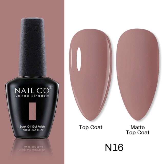 NAILCO 15ml Camel Coffee Chocolate Brown Colors Series Gel Nail Varnish DIY Gel Polish Nail Art Manicure Gellak Design Lacquer