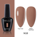 NAILCO 15ml Camel Coffee Chocolate Brown Colors Series Gel Nail Varnish DIY Gel Polish Nail Art Manicure Gellak Design Lacquer