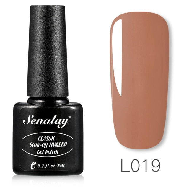 Senalay Nail Gel Polish Varnishes Hybrid All For Nail Art Design Manicure Semi Permanent Painting Decoration Base Top Coat