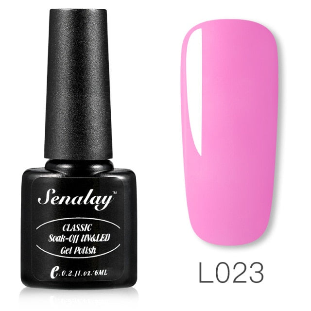 Senalay Nail Gel Polish Varnishes Hybrid All For Nail Art Design Manicure Semi Permanent Painting Decoration Base Top Coat