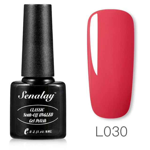 Senalay Nail Gel Polish Varnishes Hybrid All For Nail Art Design Manicure Semi Permanent Painting Decoration Base Top Coat