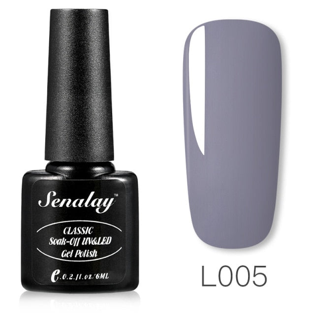 Senalay Nail Gel Polish Varnishes Hybrid All For Nail Art Design Manicure Semi Permanent Painting Decoration Base Top Coat
