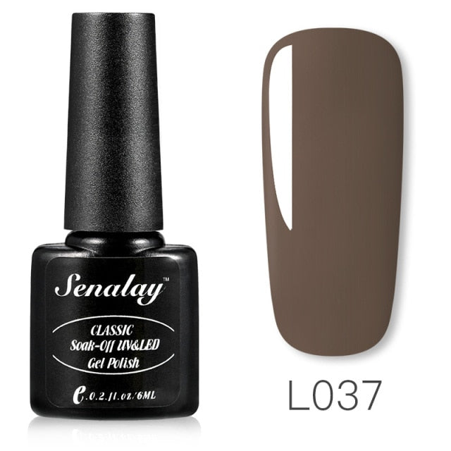 Senalay Nail Gel Polish Varnishes Hybrid All For Nail Art Design Manicure Semi Permanent Painting Decoration Base Top Coat
