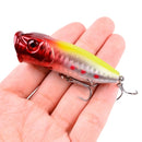 1Pcs Fishing Lures 6.5cm/12g Topwater Popper Bait 5 Color Hard Bait Artificial Wobblers Plastic Fishing Tackle with 6