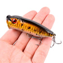 1Pcs Fishing Lures 6.5cm/12g Topwater Popper Bait 5 Color Hard Bait Artificial Wobblers Plastic Fishing Tackle with 6