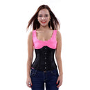 Caudutas Corset Underbust Women's Gothc Sexy Lingerie Top Jacquard Floral Costume Halloween Plus Size Red White Black Pink Green