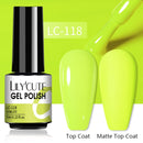 LILYCUTE Nail Gel Polish UV Semi Permanent Ice Purple Serise Nail Art All For Manicure LED Gel Base Top Coat Gel Varnish Polish