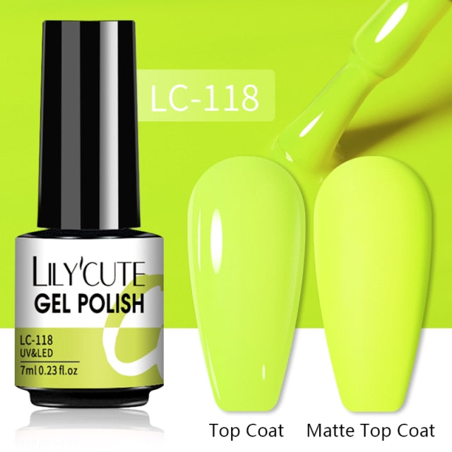 LILYCUTE Nail Gel Polish UV Semi Permanent Ice Purple Serise Nail Art All For Manicure LED Gel Base Top Coat Gel Varnish Polish