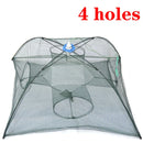 Strengthened 4-8 Holes Automatic Fishing Net Shrimp Cage Nylon Foldable Fish Trap Cast Net Cast Folding Fishing Network Outdoor