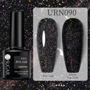 UR SUGAR 7.5ml Black White Red Glitter Color Gel Nail Polish Matte Gel Semi Permanent UV LED Lamp Nail Gel Need Matte Top Coat