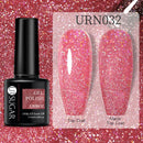 UR SUGAR 7.5ml Black White Red Glitter Color Gel Nail Polish Matte Gel Semi Permanent UV LED Lamp Nail Gel Need Matte Top Coat
