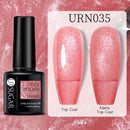 UR SUGAR 7.5ml Black White Red Glitter Color Gel Nail Polish Matte Gel Semi Permanent UV LED Lamp Nail Gel Need Matte Top Coat