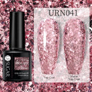 UR SUGAR 7.5ml Black White Red Glitter Color Gel Nail Polish Matte Gel Semi Permanent UV LED Lamp Nail Gel Need Matte Top Coat