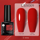 UR SUGAR 7.5ml Black White Red Glitter Color Gel Nail Polish Matte Gel Semi Permanent UV LED Lamp Nail Gel Need Matte Top Coat
