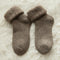 Kawaii Socks Thicker Solid Socks Merino Wool Rabbit Socks Against Cold Snow Russia Winter Warm Funny Happy Male Womens Socks