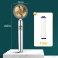 2021 Shower Head Water Saving Flow 360 Degrees Rotating With Small Fan ABS Rain High Pressure spray Nozzle Bathroom Accessories