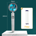 2021 Shower Head Water Saving Flow 360 Degrees Rotating With Small Fan ABS Rain High Pressure spray Nozzle Bathroom Accessories