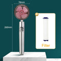 2021 Shower Head Water Saving Flow 360 Degrees Rotating With Small Fan ABS Rain High Pressure spray Nozzle Bathroom Accessories