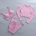 Seamless Woman Sportswear Yoga Sets Workout Sports Bra Gym Clothing High Waist Legging Fitness Women Tracksuit Athletic Outfits