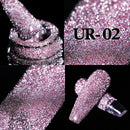 UR SUGAR 7.5ml Reflective Glitter Gel Shiny Rose Red Silver UV Gel Nail Polish Soak Off Colorful Gel Nail Art Decoration