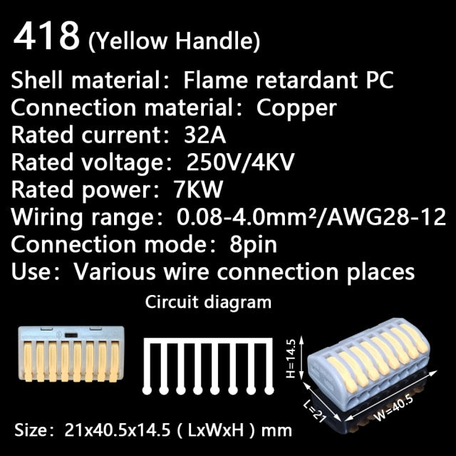 Mini Fast Wire Cable Connectors Universal Compact Conductor Spring Splicing Wiring Connector Push-in Terminal Block SPL-2/3 212