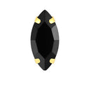 Horse Eye Colorful Sew On Rhinestones With Gold Claw Glass Crystal  Sew On stone For clothing accessories