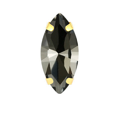 Horse Eye Colorful Sew On Rhinestones With Gold Claw Glass Crystal  Sew On stone For clothing accessories