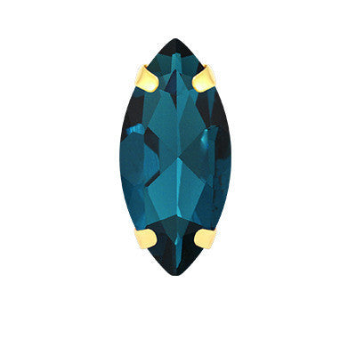 Horse Eye Colorful Sew On Rhinestones With Gold Claw Glass Crystal  Sew On stone For clothing accessories