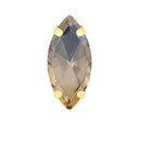 Horse Eye Colorful Sew On Rhinestones With Gold Claw Glass Crystal  Sew On stone For clothing accessories