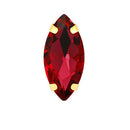 Horse Eye Colorful Sew On Rhinestones With Gold Claw Glass Crystal  Sew On stone For clothing accessories