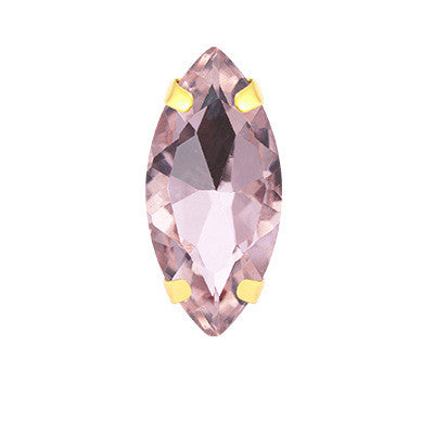 Horse Eye Colorful Sew On Rhinestones With Gold Claw Glass Crystal  Sew On stone For clothing accessories