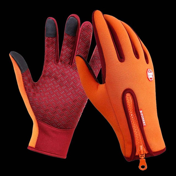 WALK FISH Fishing Gloves Full Finger Windproof Leather Warm Anti Slip Breathable Pesca Fitness Winter Fishing Cycling Gloves