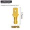 100Pcs/Lot 2.8/4.8/6.3mm Female and Male Crimp Terminal Connector Gold Brass/Silver Car Speaker Electric Wire Connectors Set