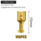 100Pcs/Lot 2.8/4.8/6.3mm Female and Male Crimp Terminal Connector Gold Brass/Silver Car Speaker Electric Wire Connectors Set