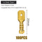 100Pcs/Lot 2.8/4.8/6.3mm Female and Male Crimp Terminal Connector Gold Brass/Silver Car Speaker Electric Wire Connectors Set