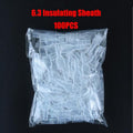 100Pcs/Lot 2.8/4.8/6.3mm Female and Male Crimp Terminal Connector Gold Brass/Silver Car Speaker Electric Wire Connectors Set
