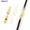 100Pcs/Lot 4.0mm Female and Male Bullet Terminals Connector Gold Brass Wire Connector And Insulating Sleeves for Car