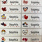 Name Stickers big size Customize Sticker Waterproof Personalized Label  School Stationery office cartoon dinosaur gift children
