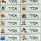Name Stickers big size Customize Sticker Waterproof Personalized Label  School Stationery office cartoon dinosaur gift children
