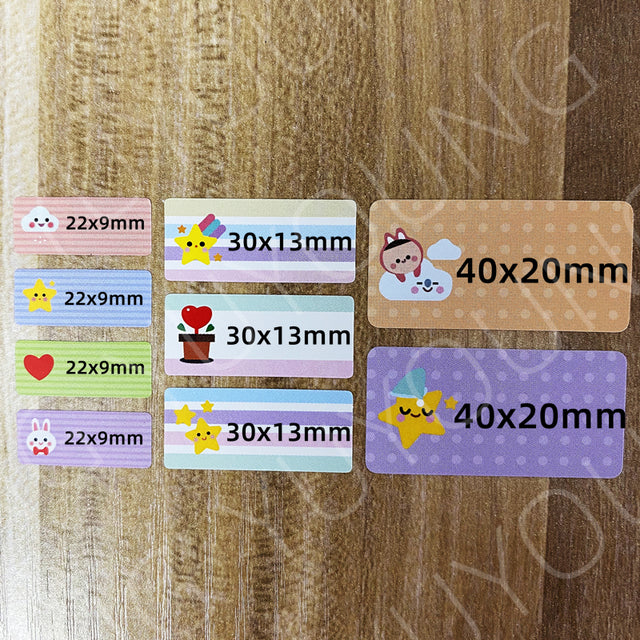Name Stickers big size Customize Sticker Waterproof Personalized Label  School Stationery office cartoon dinosaur gift children
