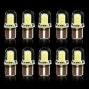 10pcs T10 194 168 W5W COB 4 SMD LED CANBUS Silica Bright White Car Interior Clearance License Light Bulbs Car Lights Universal