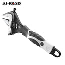 Adjustable Wrench Universal Spanner CR-V Steel Household Enlarge Open Bathroom Wrench Key Nut Wrench Plumbing Repair Tool